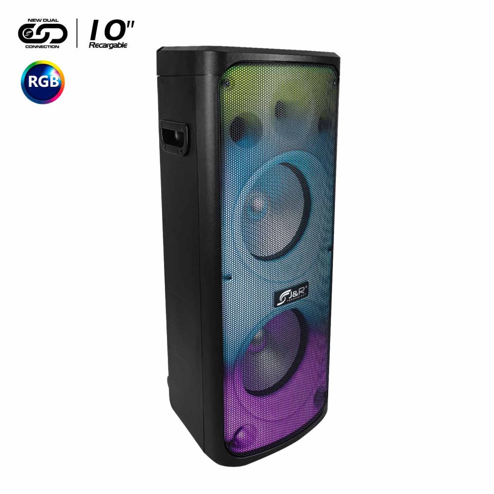 J5243 / 10" / Cabina Activa Doble Recargable Fire Light