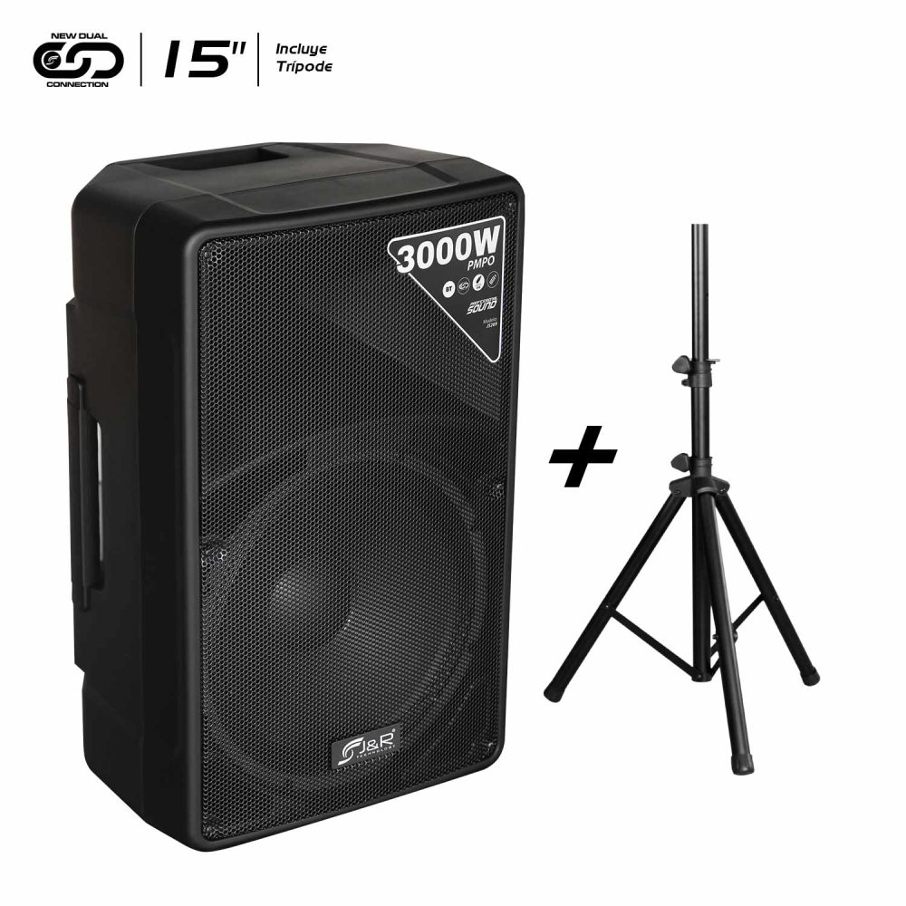 J5269 / 15" / CABINA ACTIVA DIRECTA BLACK+ TRIPODE