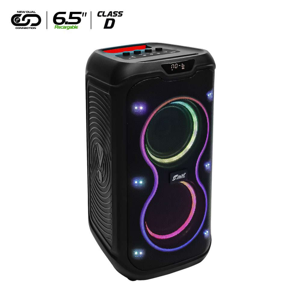J5296 / 6.5″ / CABINA ACTIVA RECARGABLE DOBLE LIGHT FEST